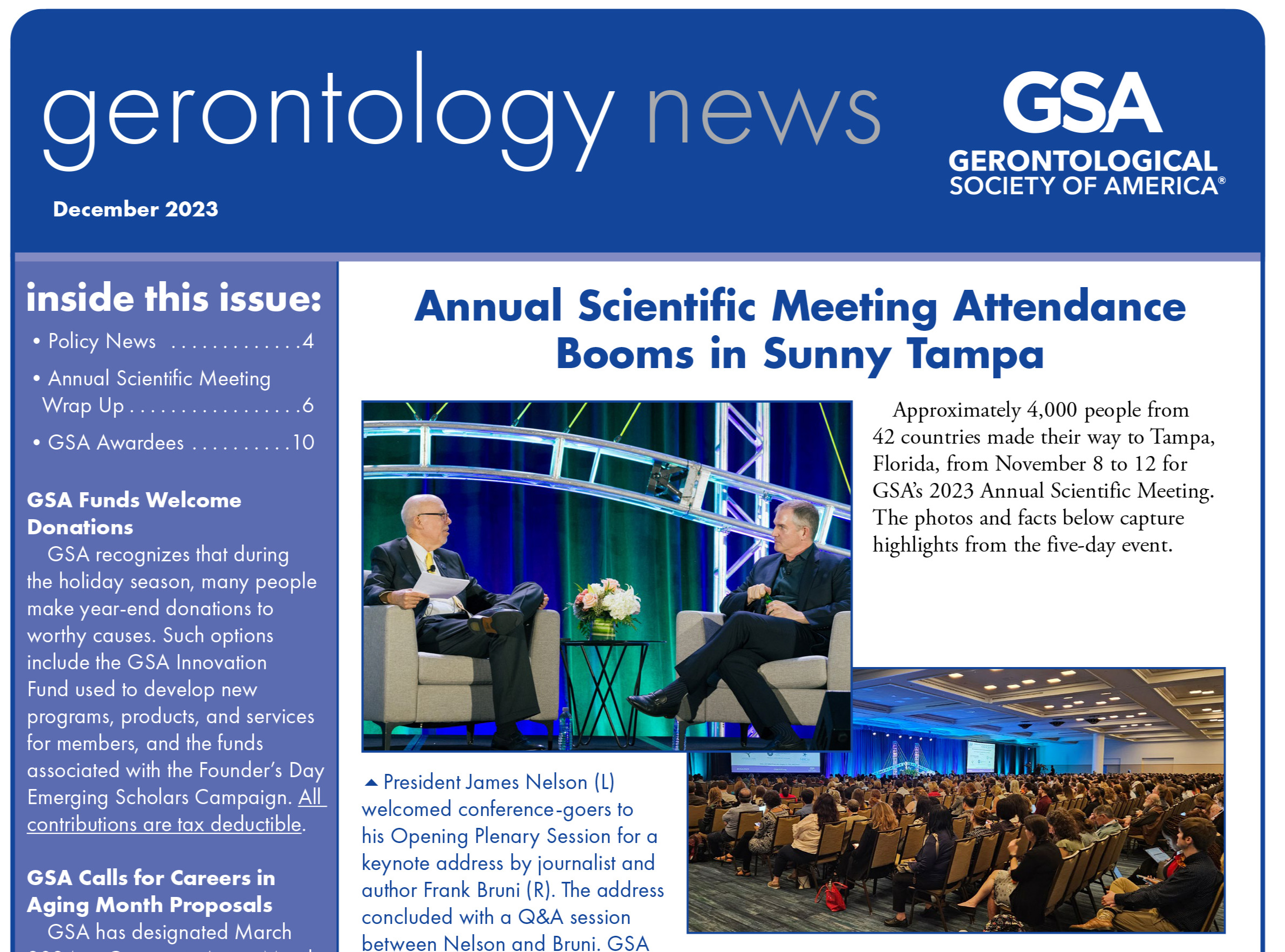 Gerontological Society of America GSA